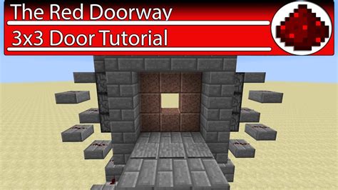 how to make a redstone door in minecraft